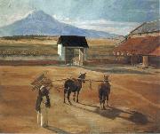 Diego Rivera Threshing Floor oil painting